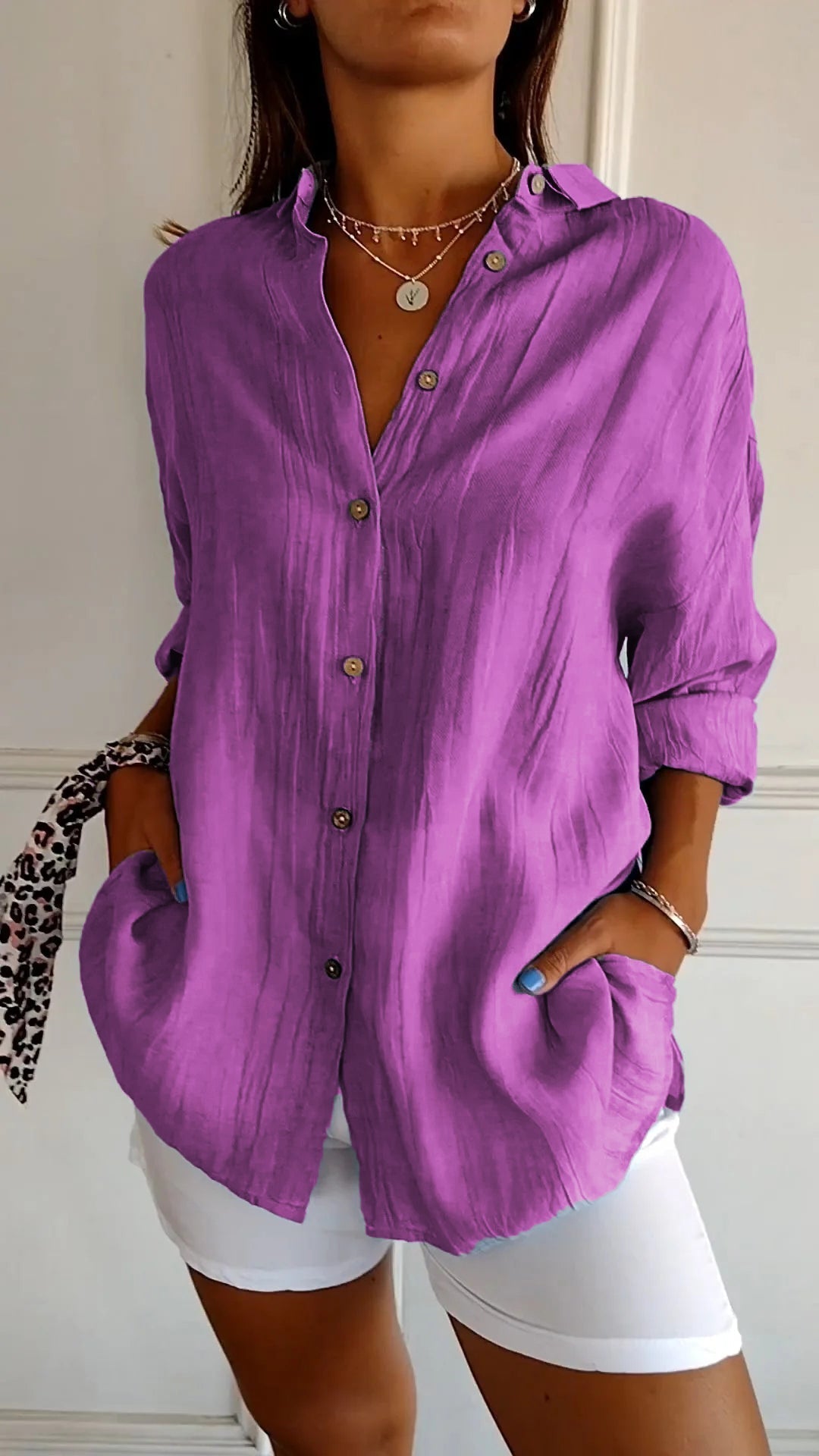 Harbourline Cotton Button-Up Shirt