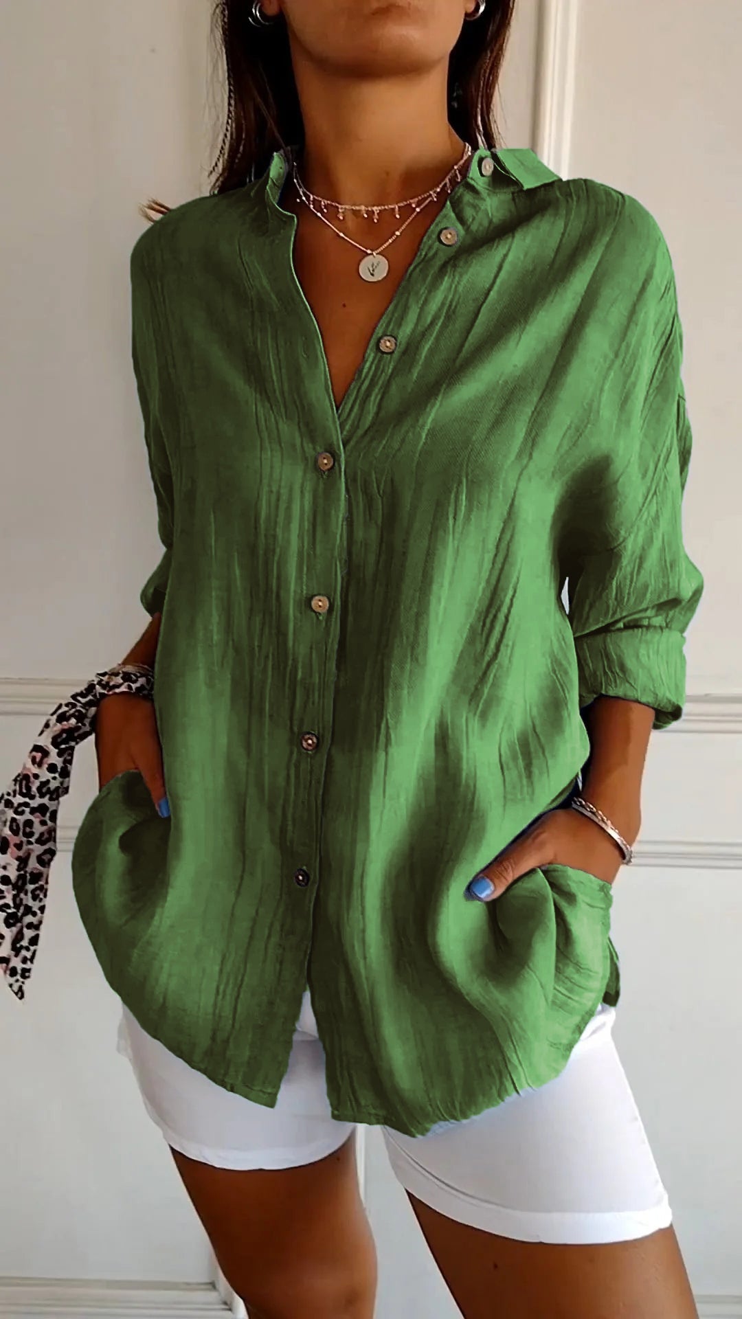 Harbourline Cotton Button-Up Shirt