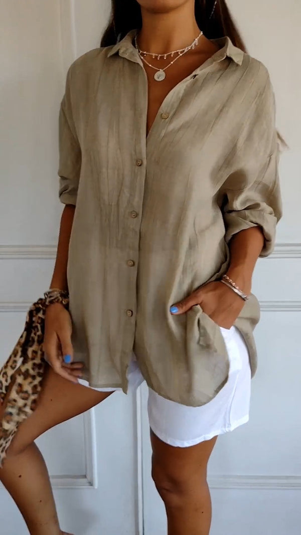 Harbourline Cotton Button-Up Shirt