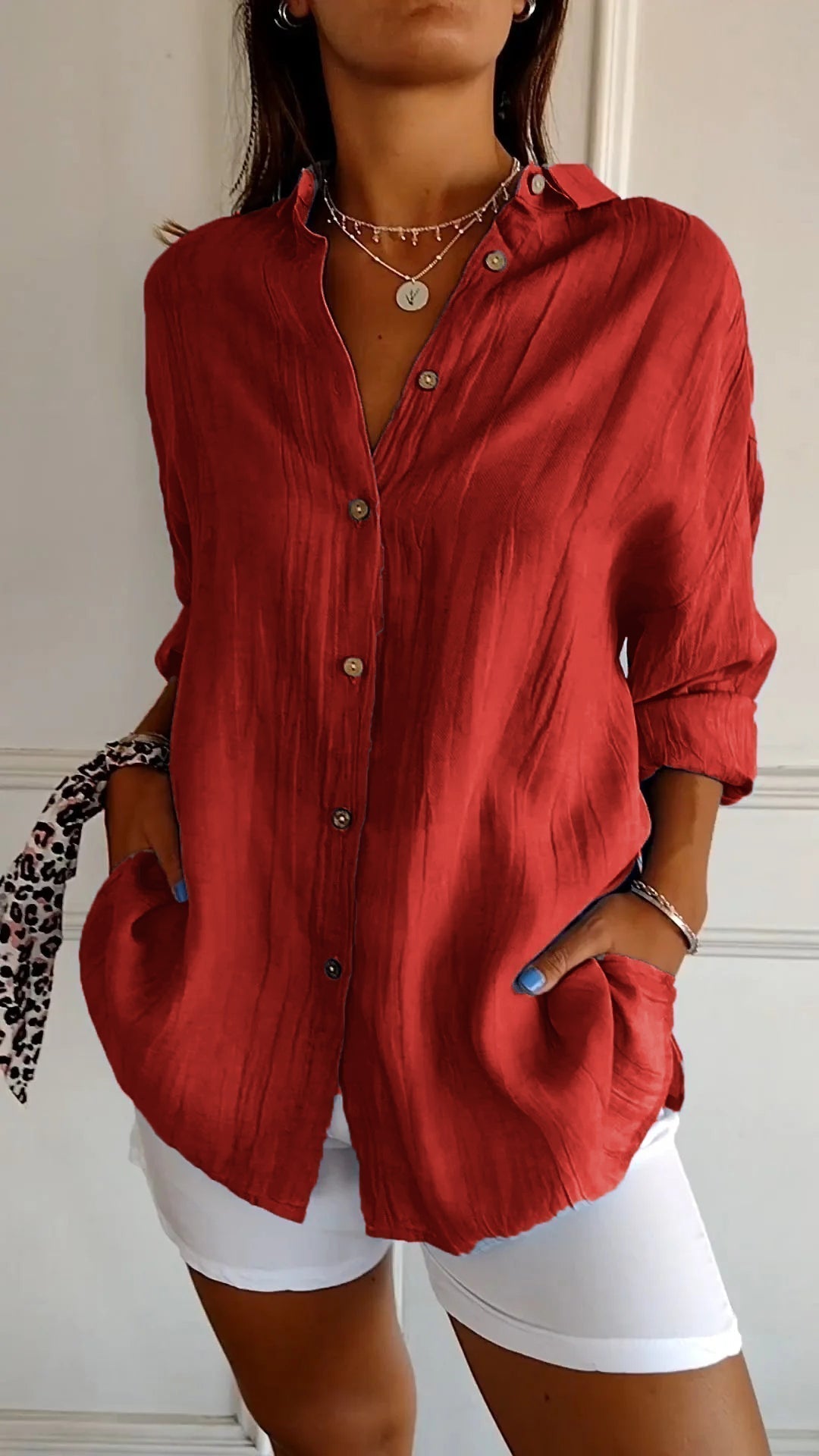 Harbourline Cotton Button-Up Shirt