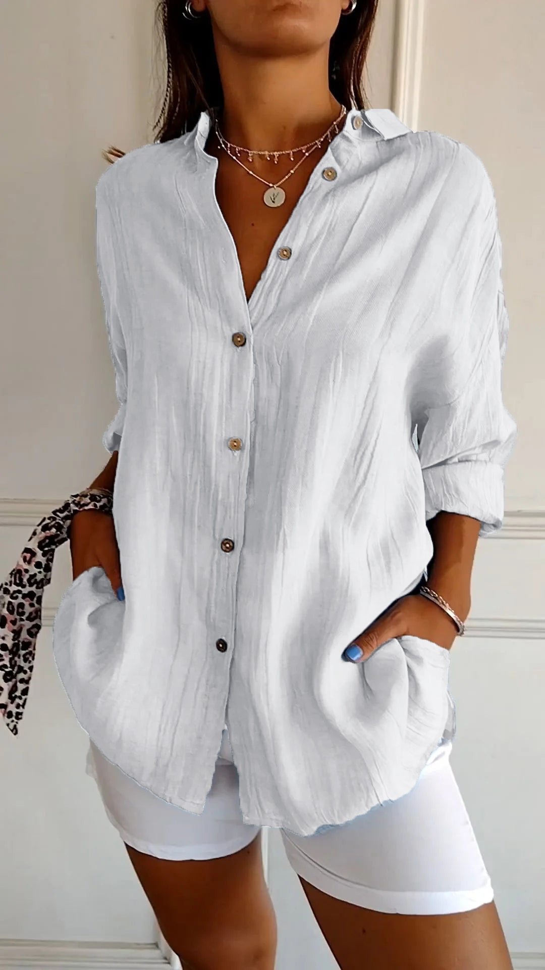 Harbourline Cotton Button-Up Shirt