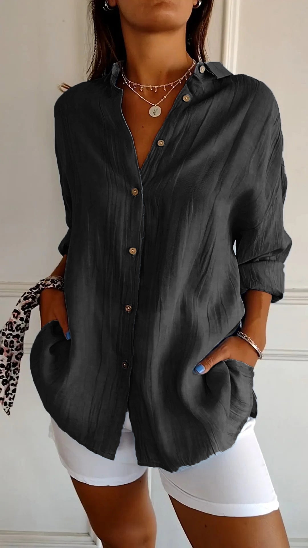 Harbourline Cotton Button-Up Shirt