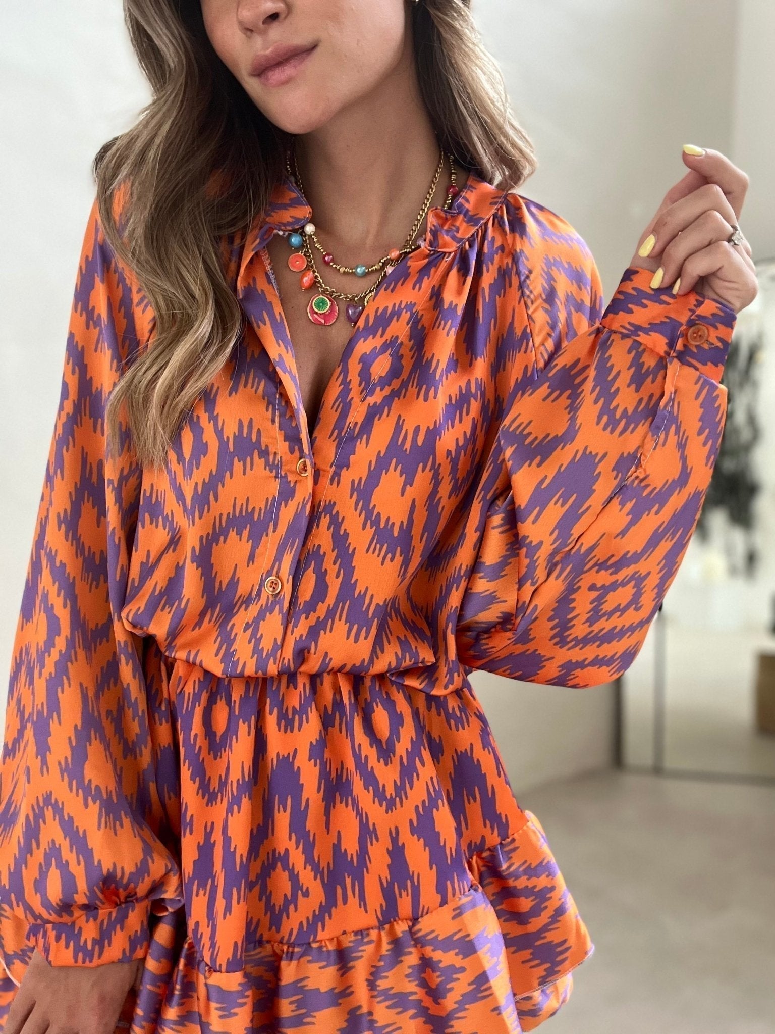 Yasmine Zigzag Ruffle Jumpsuit