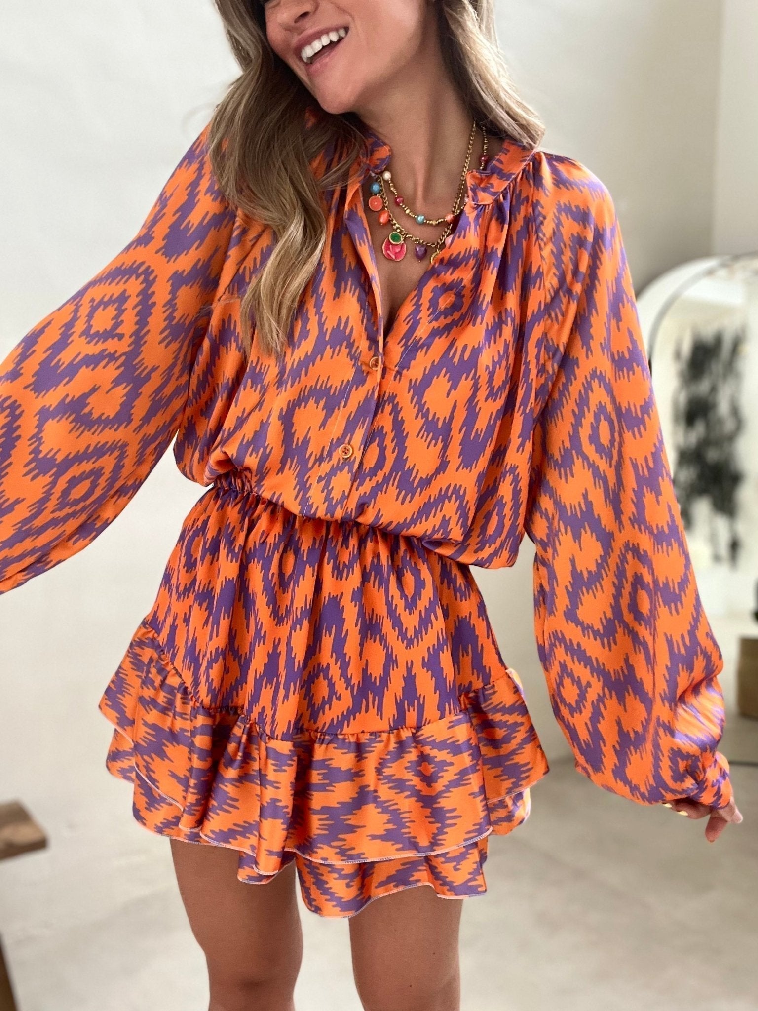 Yasmine Zigzag Ruffle Jumpsuit