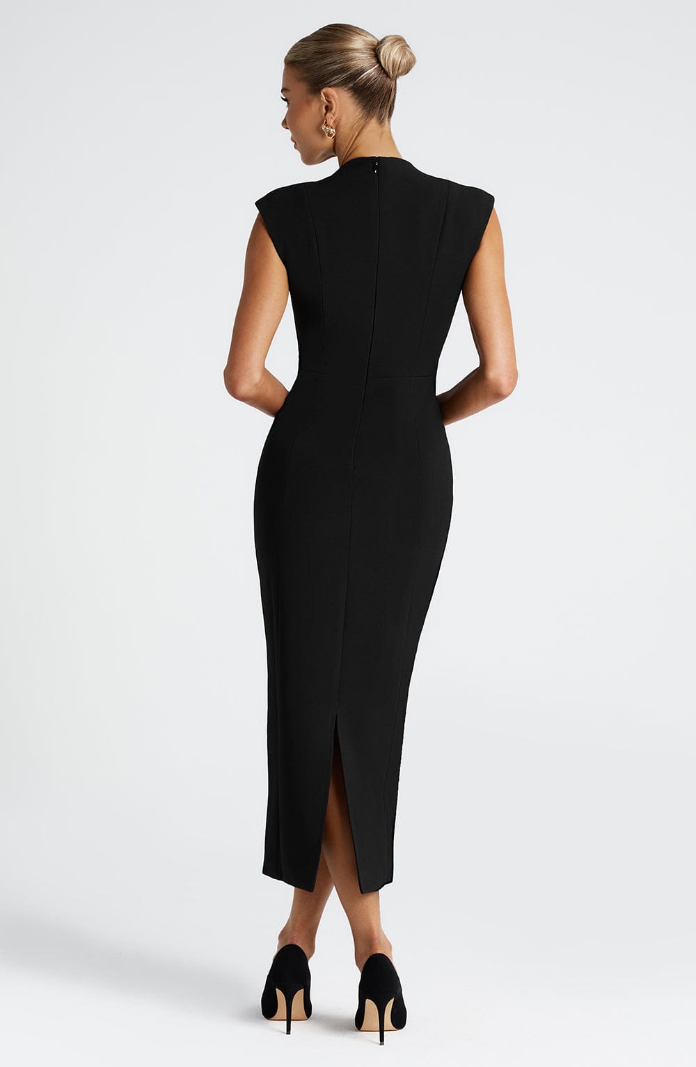 Black Barossa Beauty Midi Dress