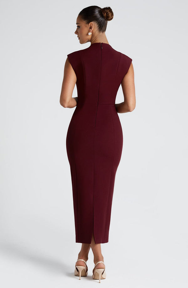 Burgundy Barossa Beauty Midi Dress