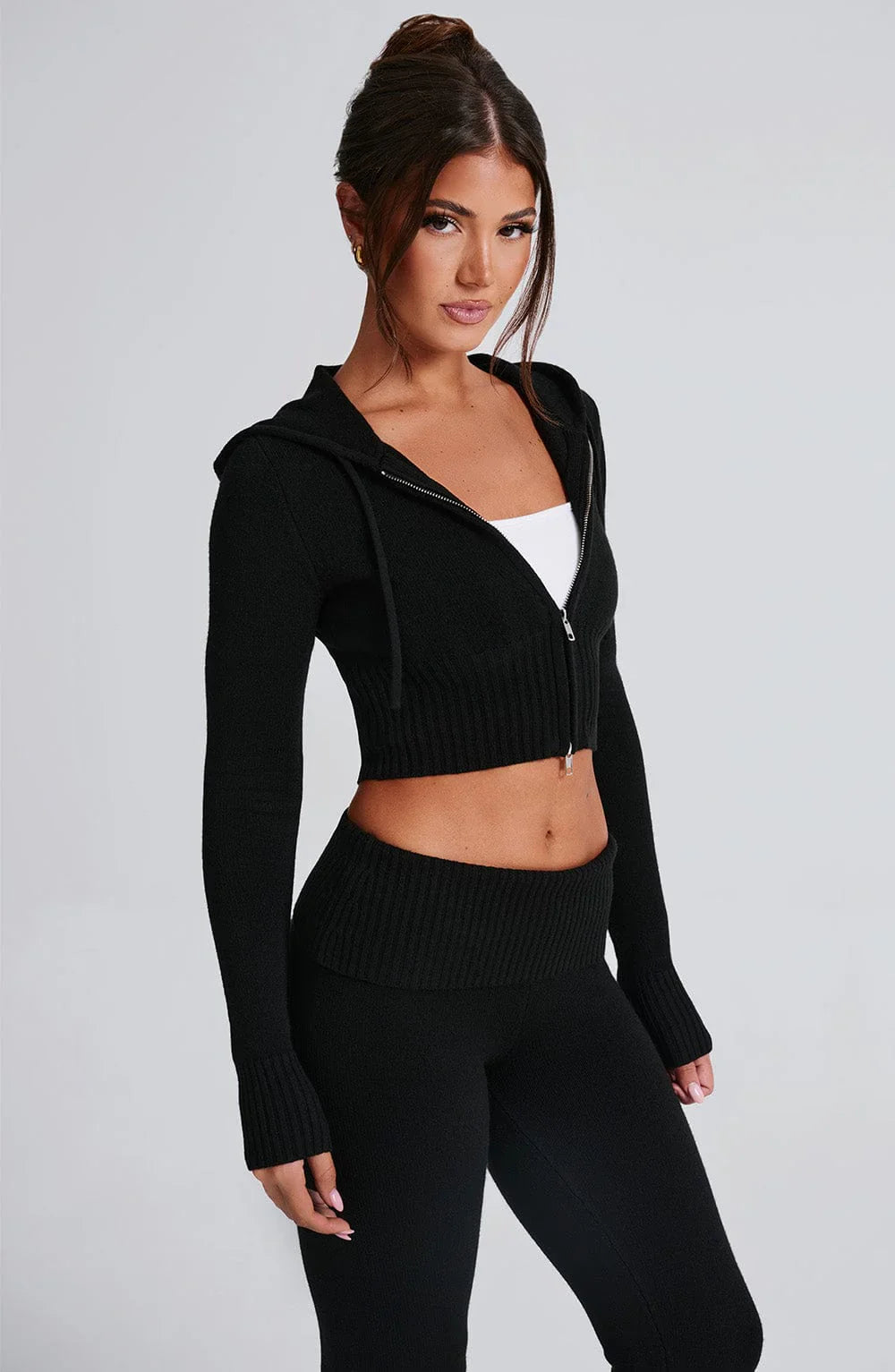 Black Skylar Knit Set