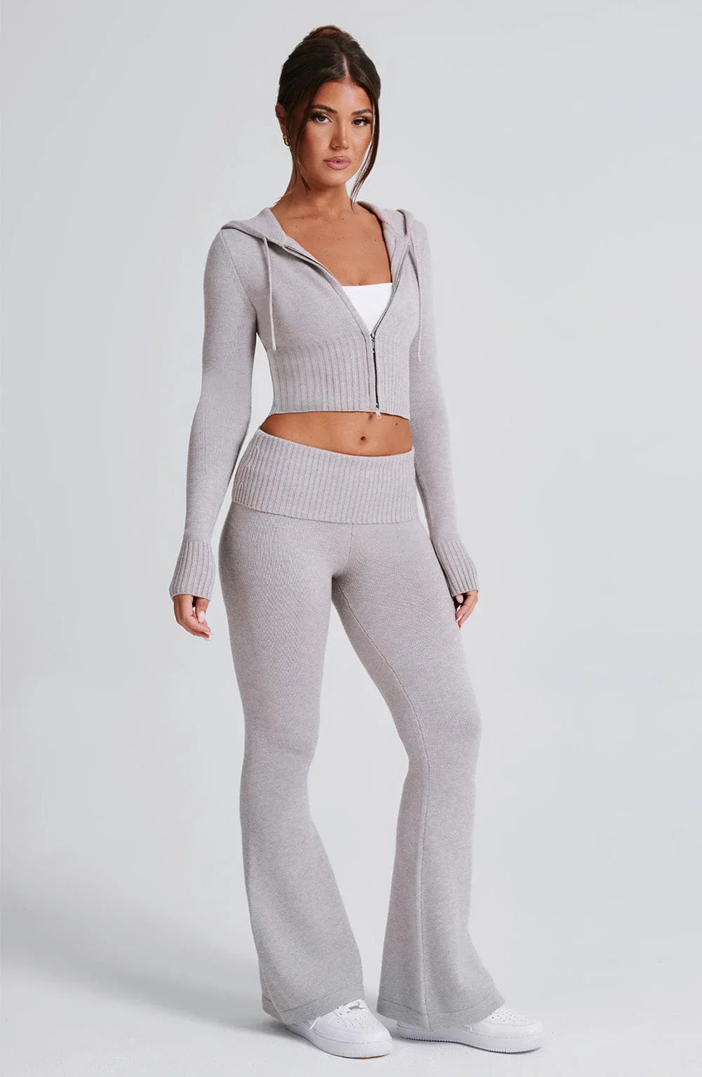 Grey Skylar Knit Set