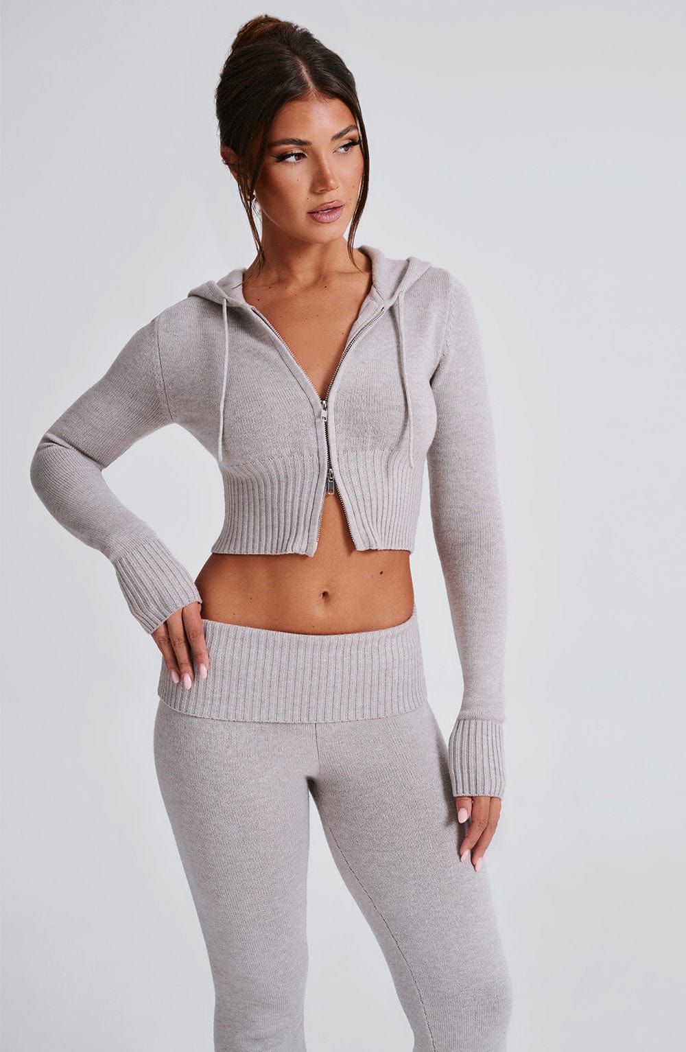 Grey Skylar Knit Set