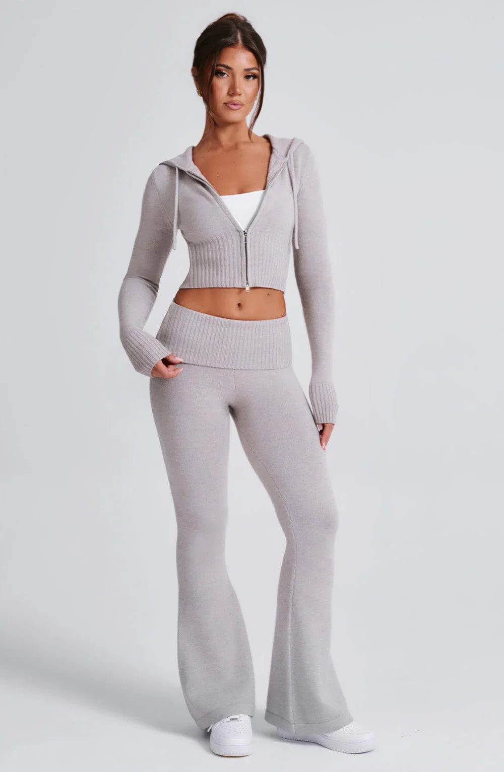 Grey Skylar Knit Set