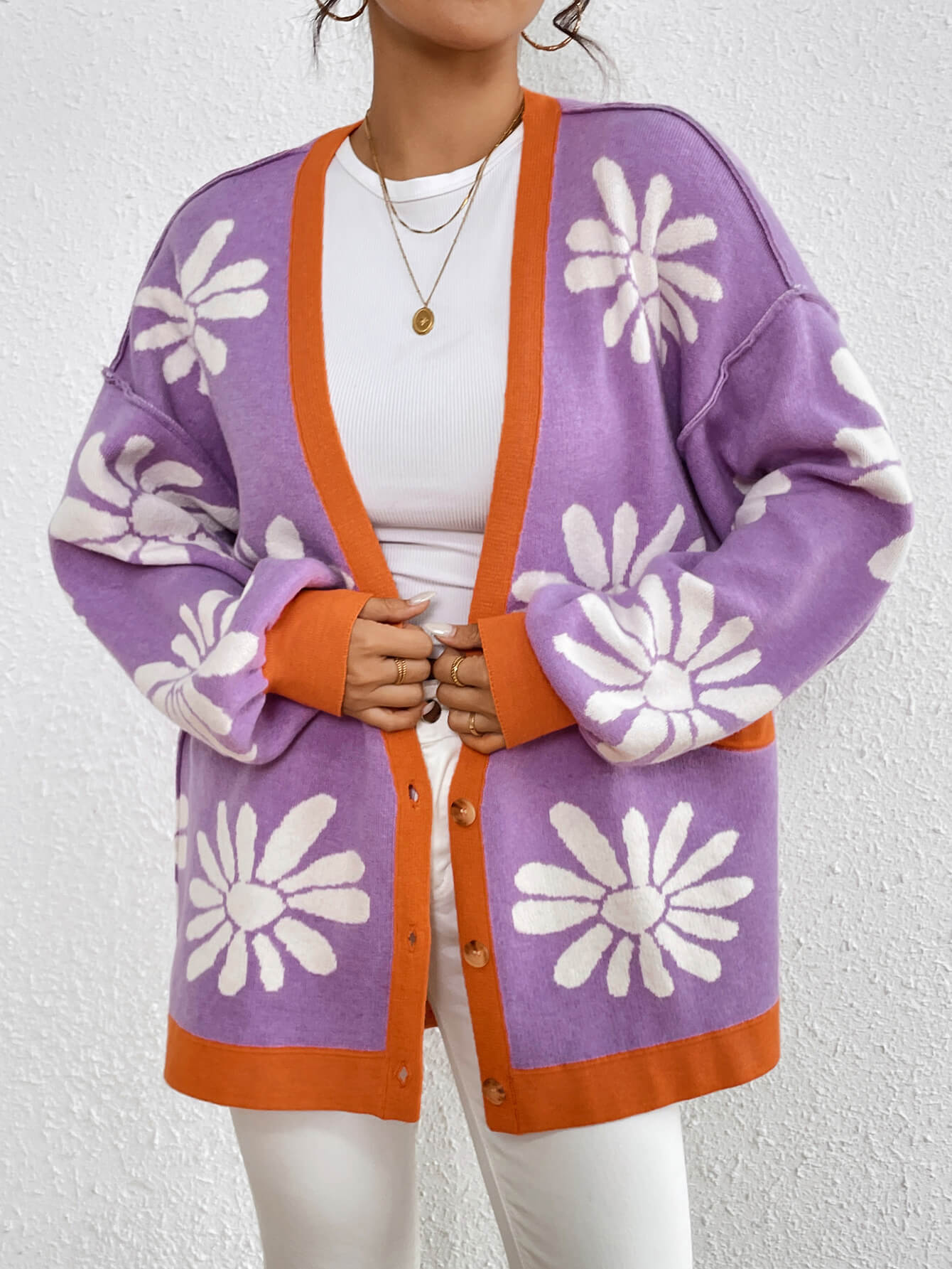 Sunburst Bloom Knit Cardigan