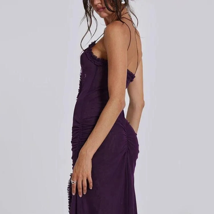Sahara Mirage Mesh Maxi Dress